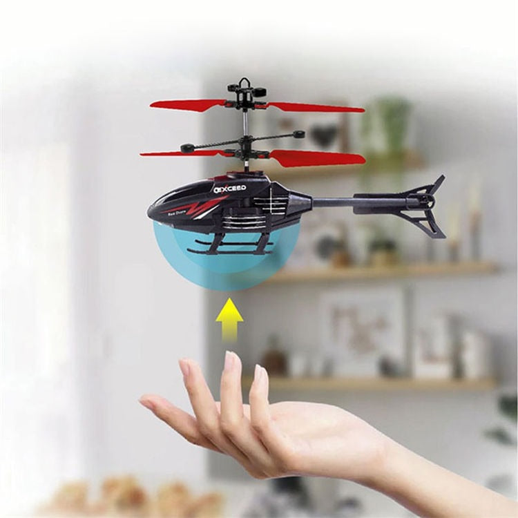 Remote Control Helicopter with Lightweight, Durable Design, Remote Control, LED Night Lights, Safe for Age 14+