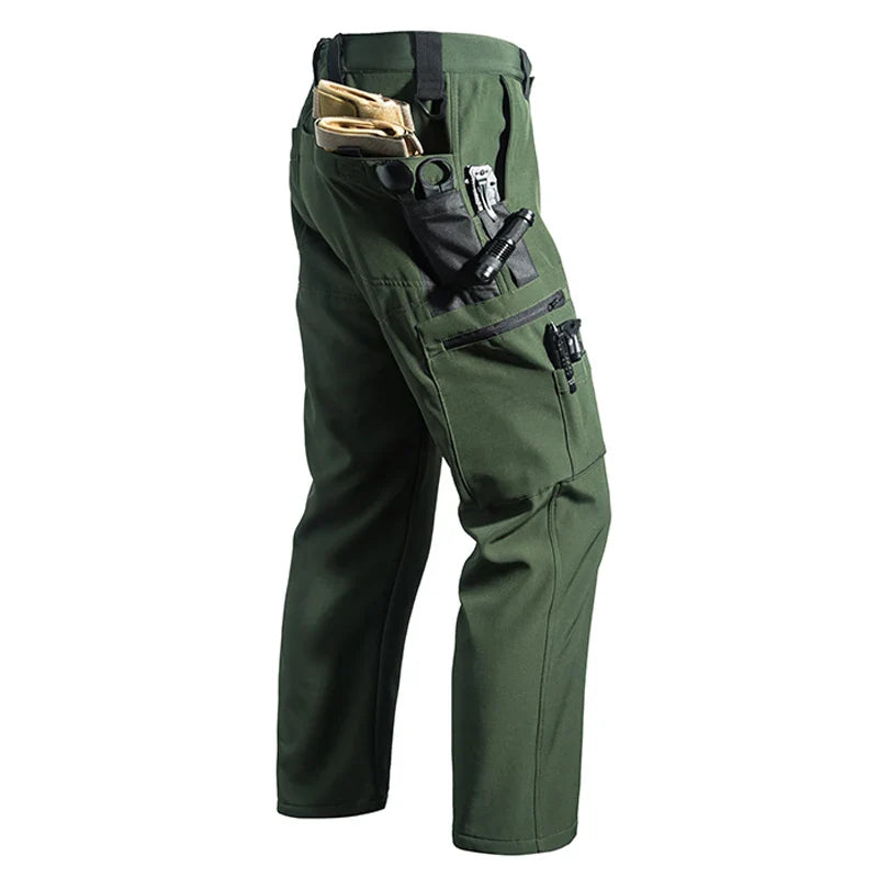 Men'S Waterproof Softshell Jacket And Cargo Pants Set