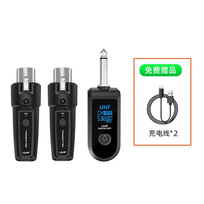 Wireless Uhf Transmitter And Receiver For Dynamic Microphones