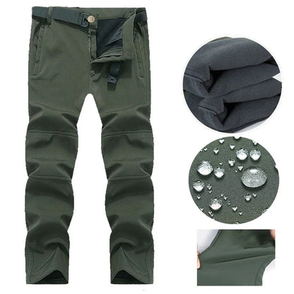 Men'S Waterproof Softshell Jacket And Cargo Pants Set