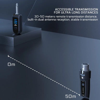 Wireless Uhf Transmitter And Receiver For Dynamic Microphones