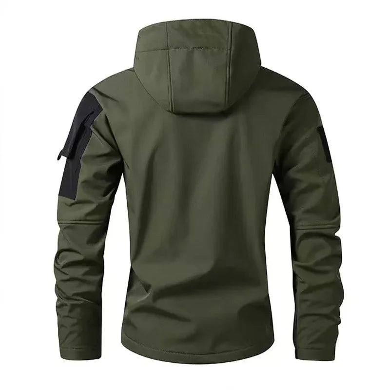 Men'S Waterproof Softshell Jacket And Cargo Pants Set