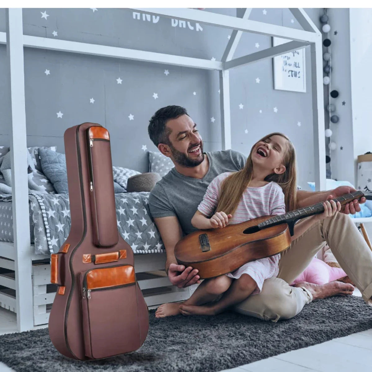 41 Inch Acoustic Guitar Bag Waterproof Oxford Nylon