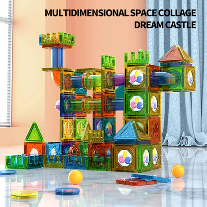 STEM Building Toy Helps Spatial Skill Development with Strong Magnetic Design, Safe for Ages 3+