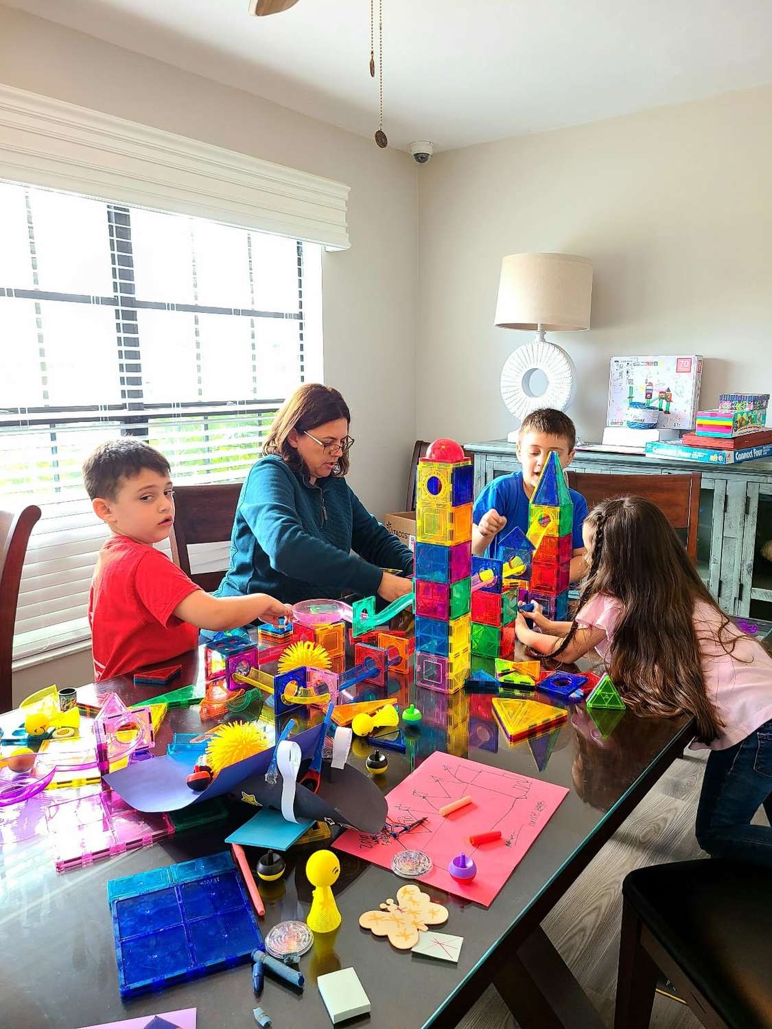 STEM Building Toy Helps Spatial Skill Development with Strong Magnetic Design, Safe for Ages 3+
