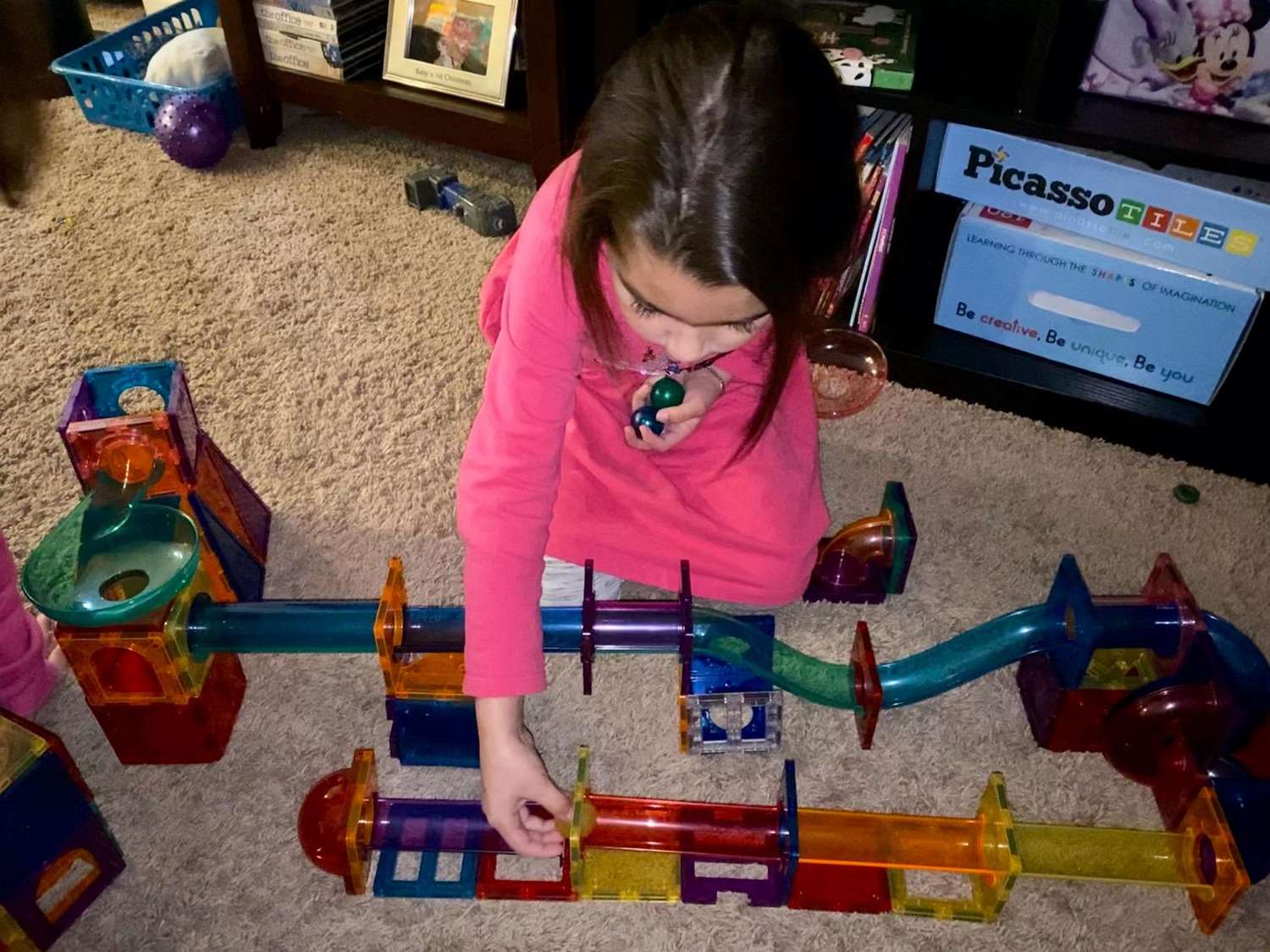 STEM Building Toy Helps Spatial Skill Development with Strong Magnetic Design, Safe for Ages 3+