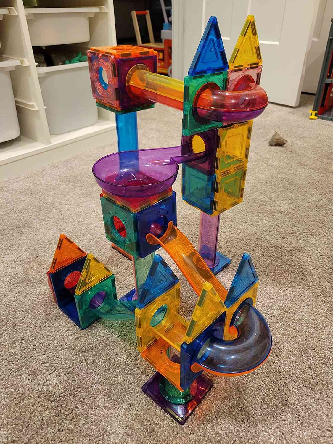 STEM Building Toy Helps Spatial Skill Development with Strong Magnetic Design, Safe for Ages 3+