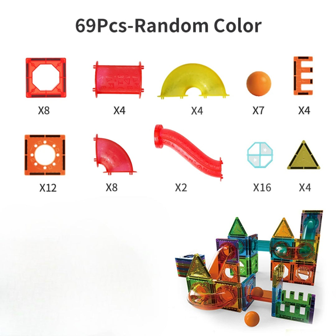 STEM Building Toy Helps Spatial Skill Development with Strong Magnetic Design, Safe for Ages 3+