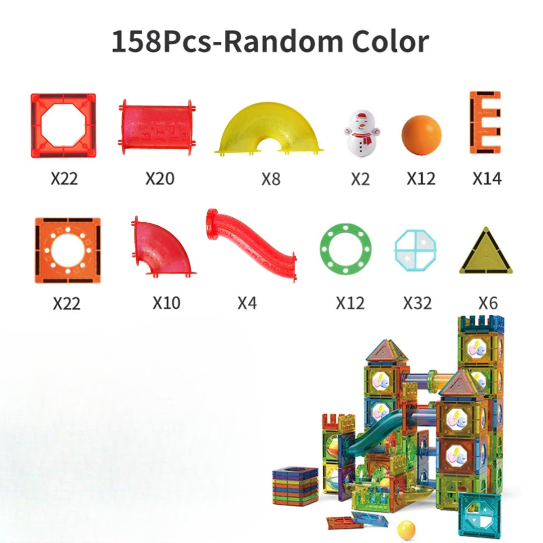 STEM Building Toy Helps Spatial Skill Development with Strong Magnetic Design, Safe for Ages 3+