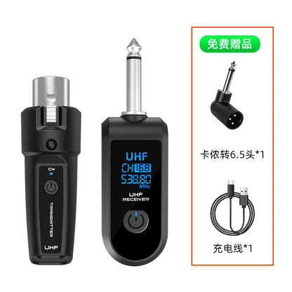 Wireless Uhf Transmitter And Receiver For Dynamic Microphones
