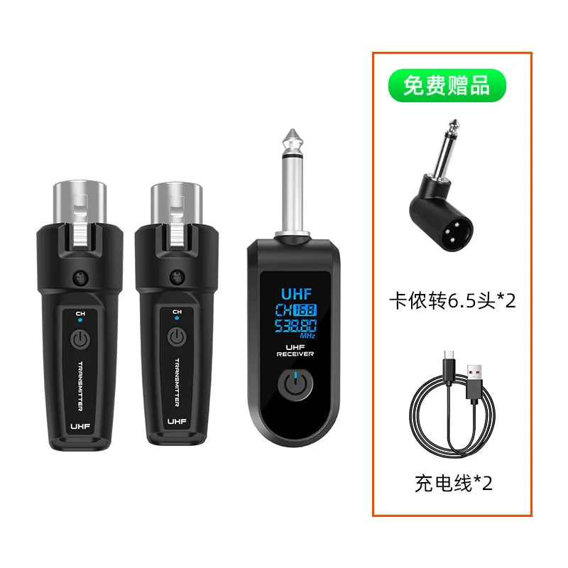 Wireless Uhf Transmitter And Receiver For Dynamic Microphones