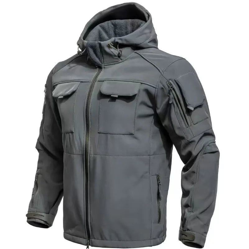 Men'S Waterproof Softshell Jacket And Cargo Pants Set