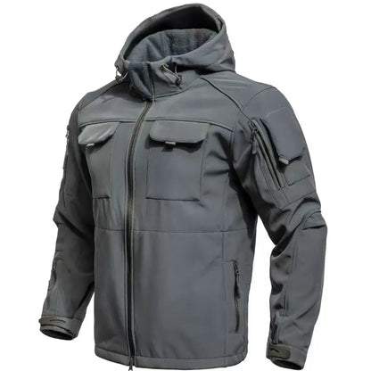 Men'S Waterproof Softshell Jacket And Cargo Pants Set