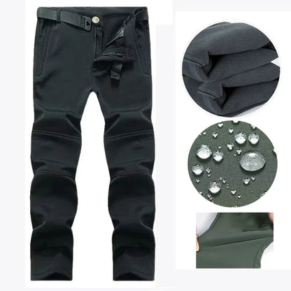 Men'S Waterproof Softshell Jacket And Cargo Pants Set