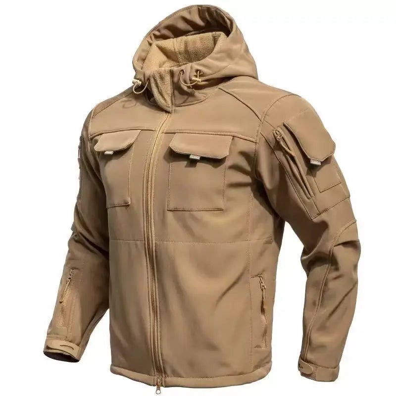 Men'S Waterproof Softshell Jacket And Cargo Pants Set