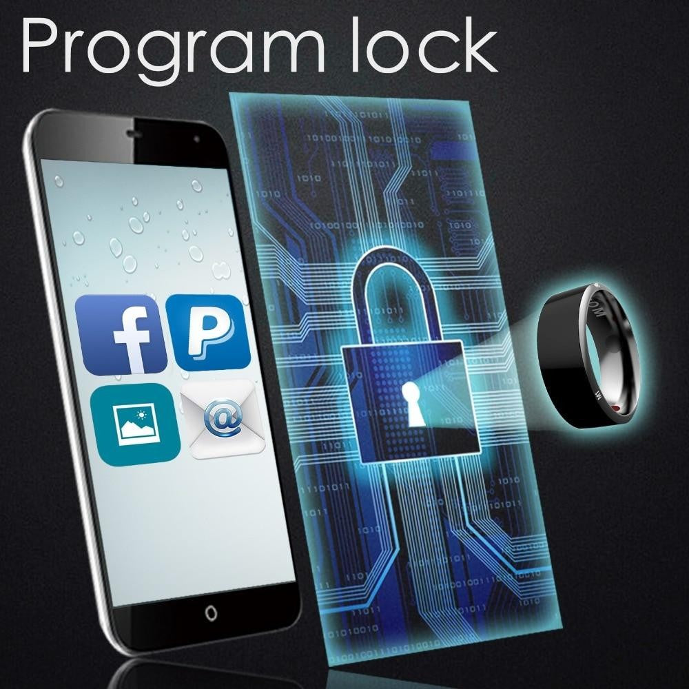 Smart Ring Bluetooth Wearable Device Multifunctional Black High-tech