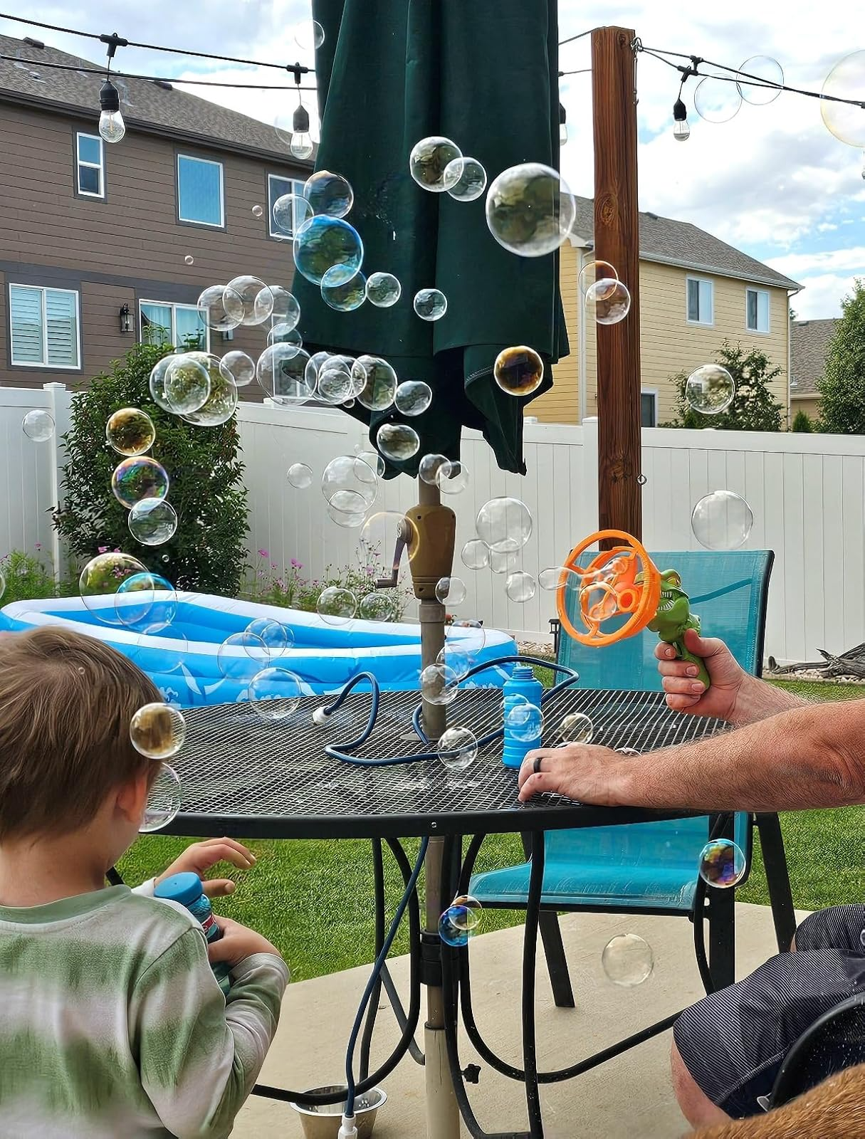 Soap Bubble Gun Dinosaur, Electric Automatic Bubble Machine Toy, Safe for Ages 3+