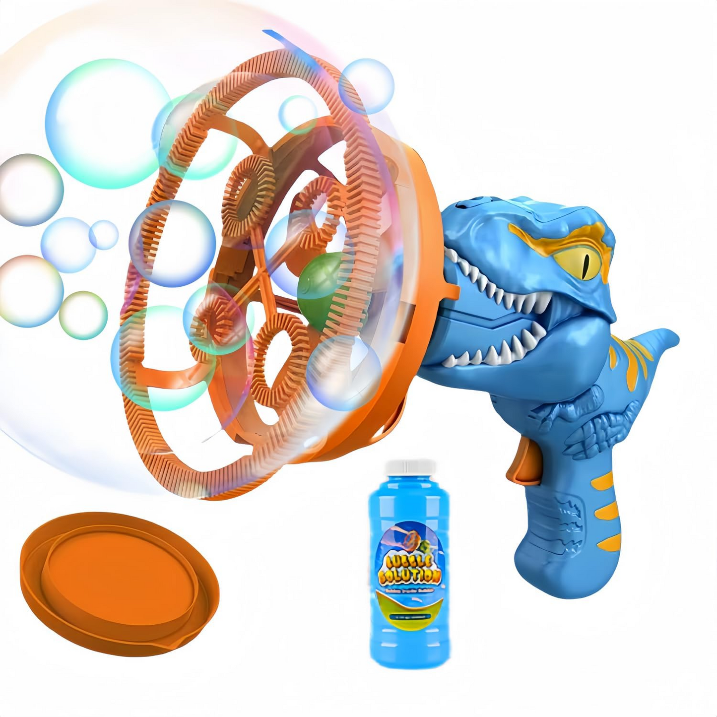 Soap Bubble Gun Dinosaur, Electric Automatic Bubble Machine Toy, Safe for Ages 3+