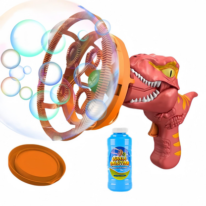 Soap Bubble Gun Dinosaur, Electric Automatic Bubble Machine Toy, Safe for Ages 3+
