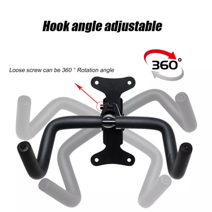 Space-Saving Bike Wall Mount Rack – Foldable Bicycle Hanger with Rim Protection