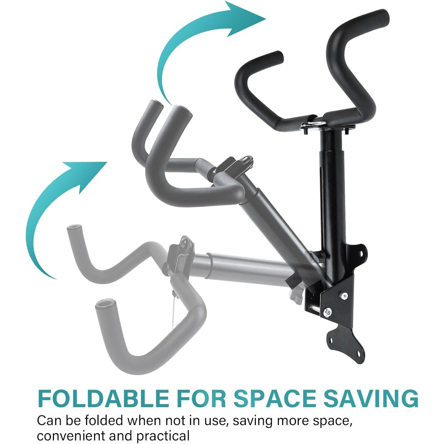 Space-Saving Bike Wall Mount Rack – Foldable Bicycle Hanger with Rim Protection