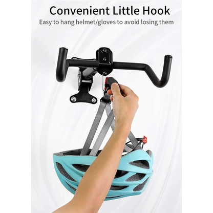 Space-Saving Bike Wall Mount Rack – Foldable Bicycle Hanger with Rim Protection