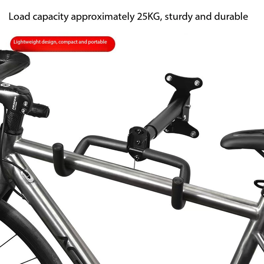 Space-Saving Bike Wall Mount Rack – Foldable Bicycle Hanger with Rim Protection