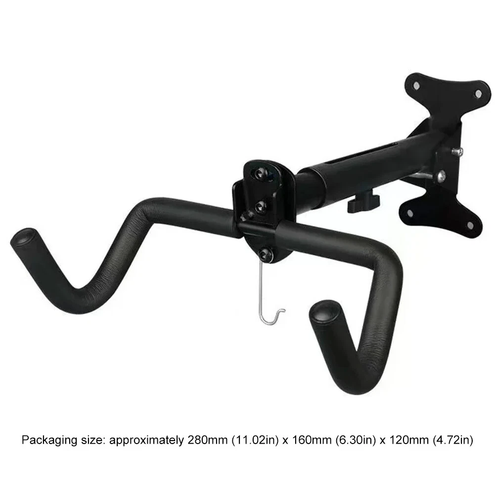 Space-Saving Bike Wall Mount Rack – Foldable Bicycle Hanger with Rim Protection
