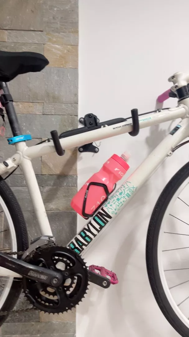 Space-Saving Bike Wall Mount Rack – Foldable Bicycle Hanger with Rim Protection