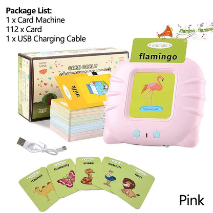 Talking Flash Cards with Pictures and Sounds, 224 English Words, Safe for Ages 3+