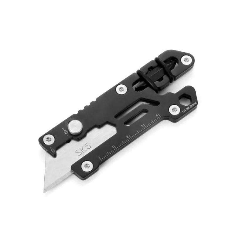 Titanium Utility Knife, Retractable Box Cutter, Locking Razor Blade EDC Multi-Tool