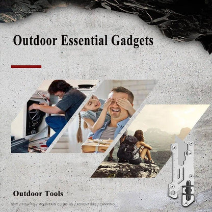 Titanium Utility Knife, Retractable Box Cutter, Locking Razor Blade EDC Multi-Tool