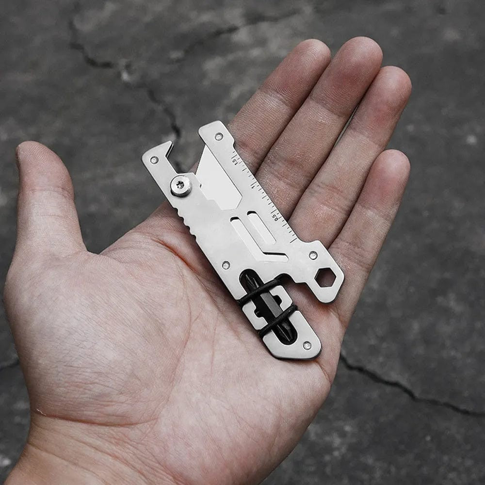 Titanium Utility Knife, Retractable Box Cutter, Locking Razor Blade EDC Multi-Tool