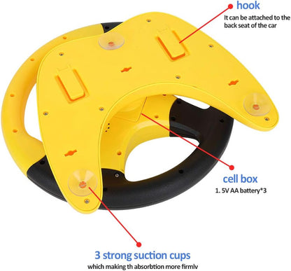 Toy Driving Wheel Safe for Kids - Educational Steering Wheel with Lights and Sound