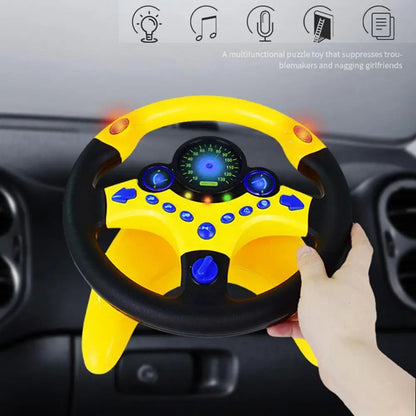 Toy Driving Wheel Safe for Kids - Educational Steering Wheel with Lights and Sound