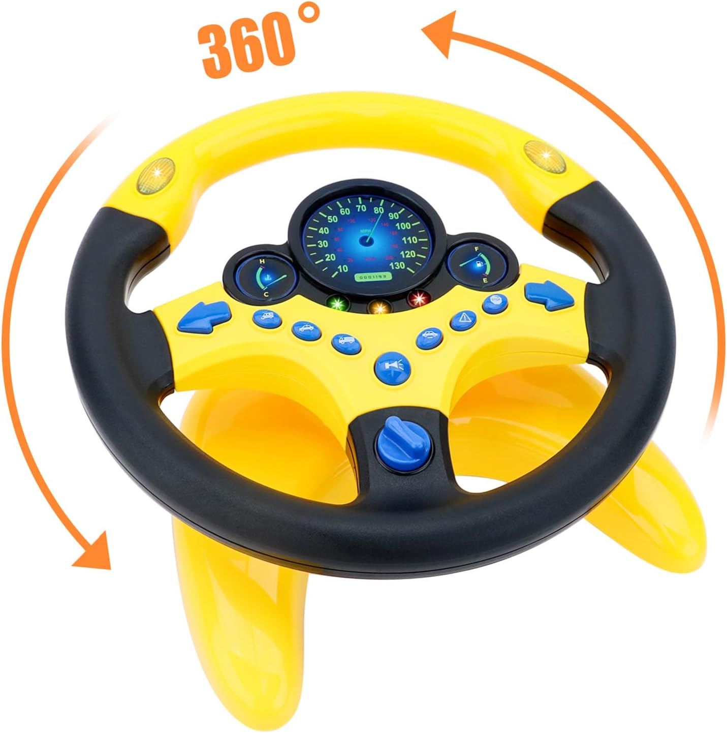 Toy Driving Wheel Safe for Kids - Educational Steering Wheel with Lights and Sound