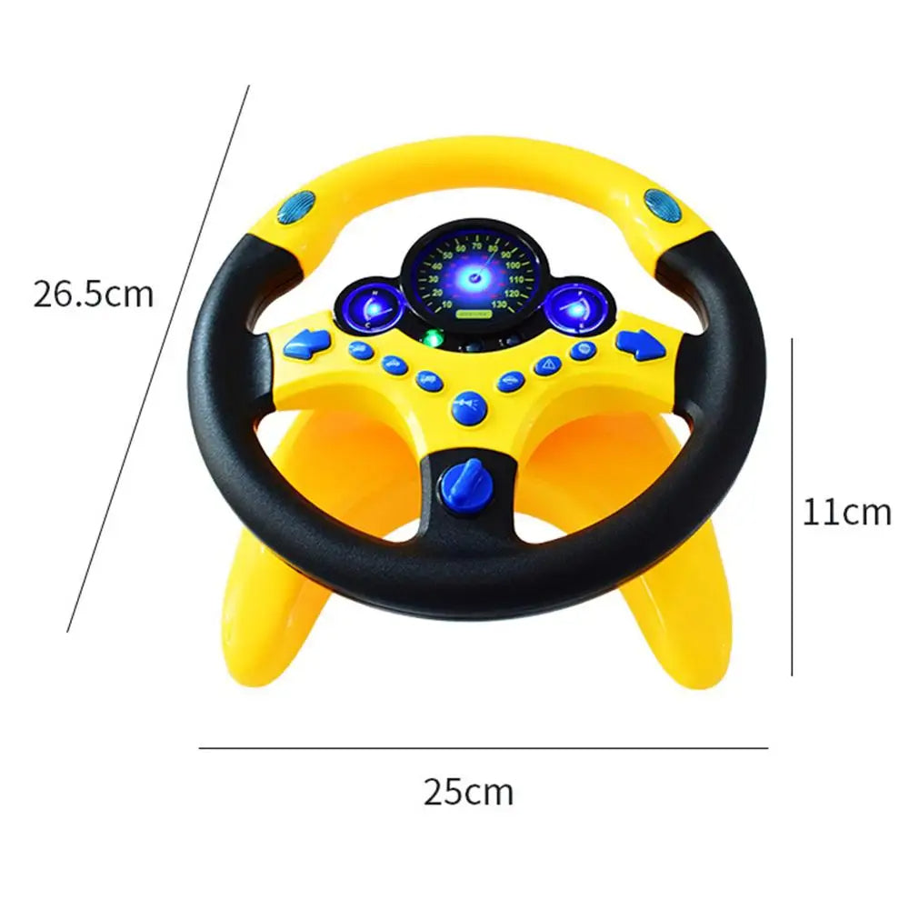 Toy Driving Wheel Safe for Kids - Educational Steering Wheel with Lights and Sound