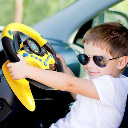 Toy Driving Wheel Safe for Kids - Educational Steering Wheel with Lights and Sound
