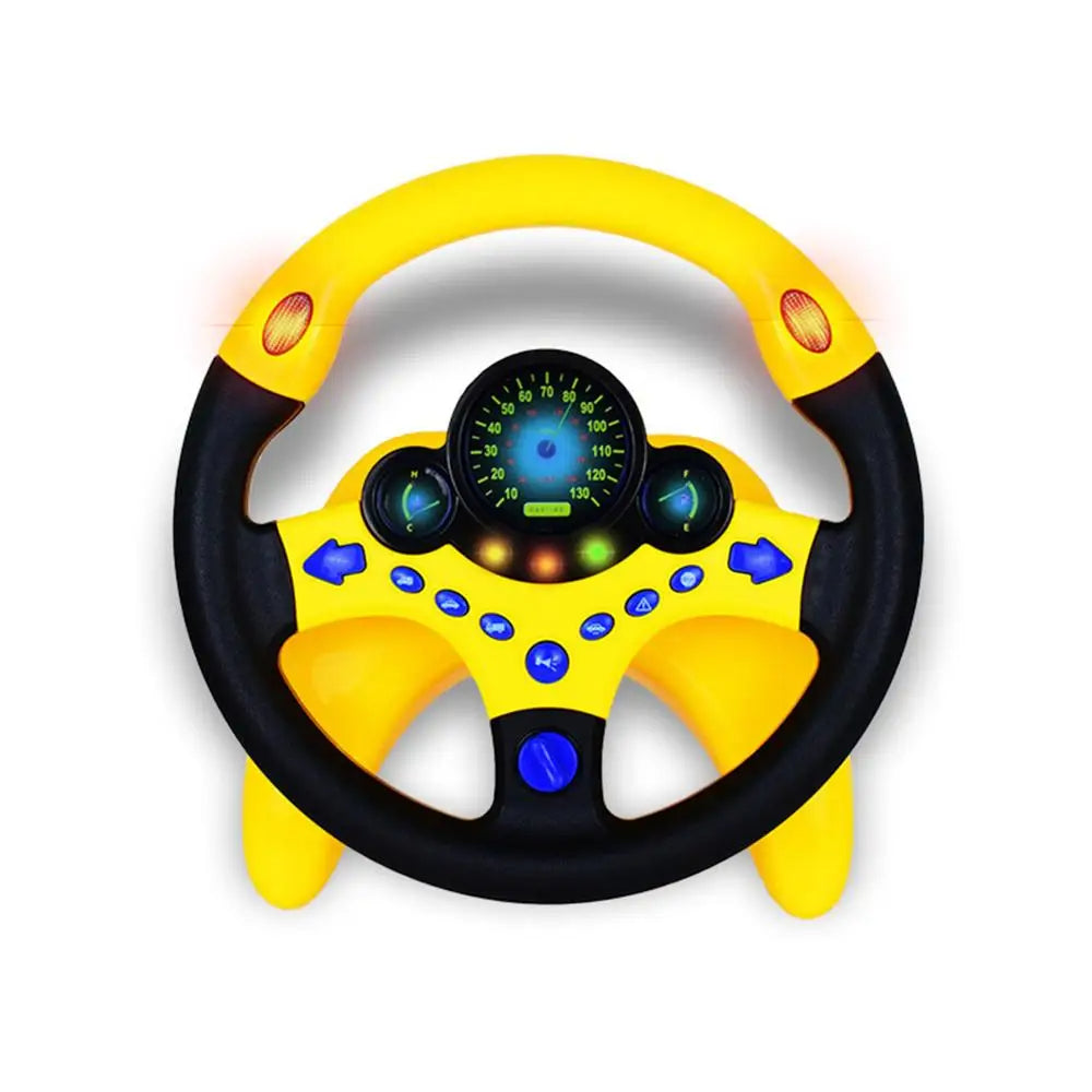 Toy Driving Wheel Safe for Kids - Educational Steering Wheel with Lights and Sound
