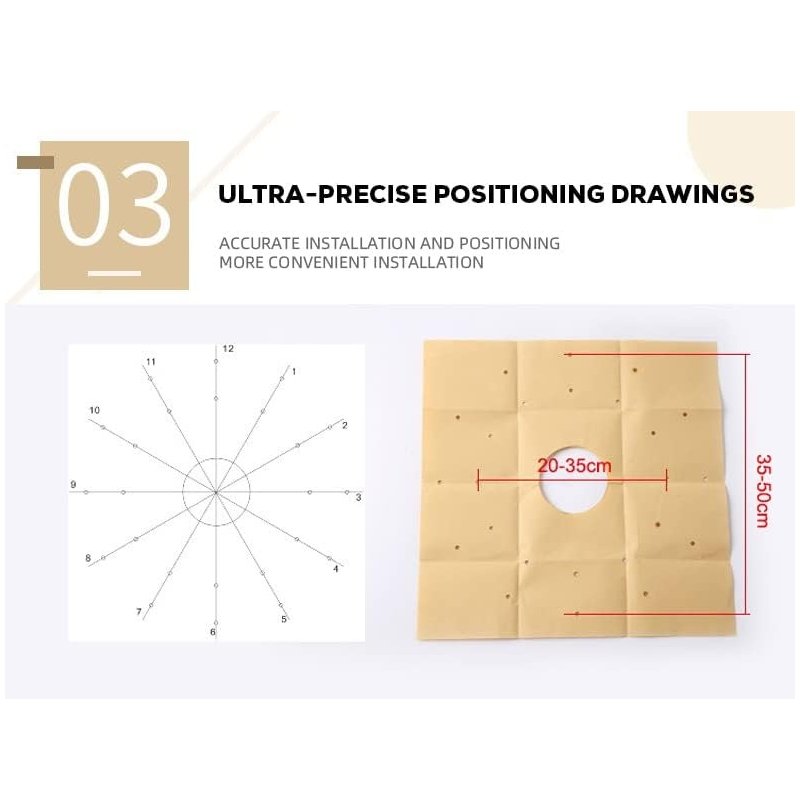 Wall Clock with Quartz Mechanism With Glow-in-the-Dark, Silent Sweep, Adjustable Layout, Easy to Install