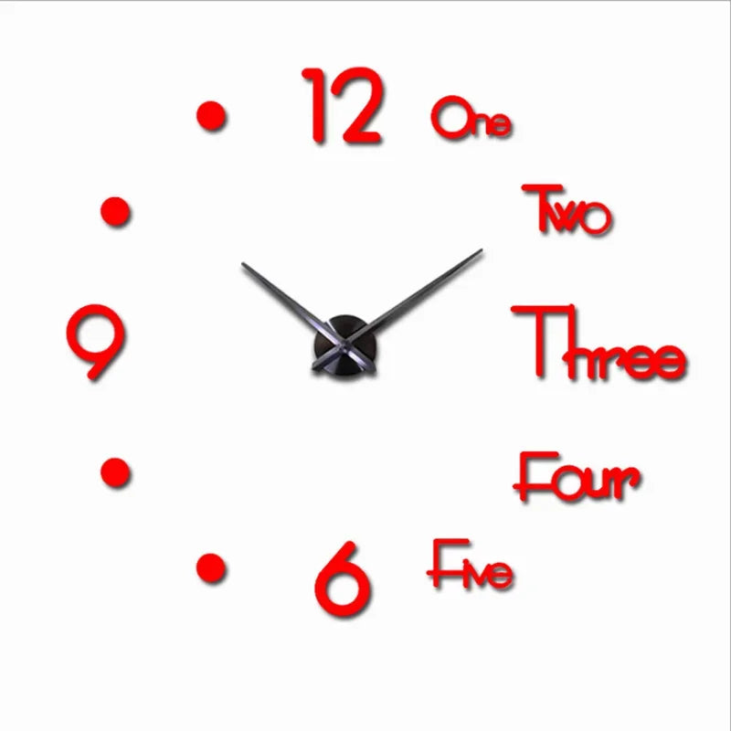 Wall Clock with Quartz Mechanism With Glow-in-the-Dark, Silent Sweep, Adjustable Layout, Easy to Install
