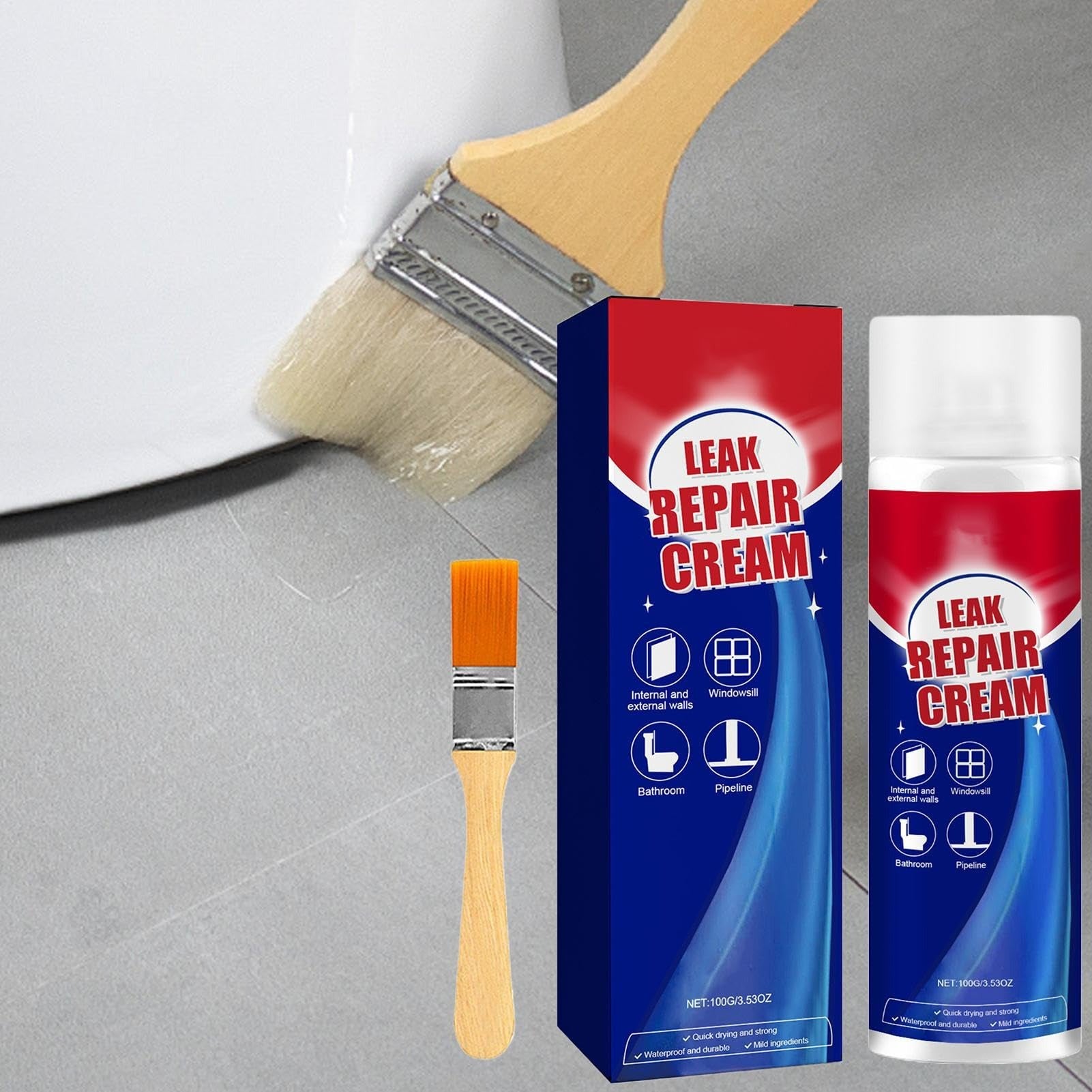 Waterproof Leak Repair Spray Coating with Instant Water-Sealing Protection for Cracks & Leaks