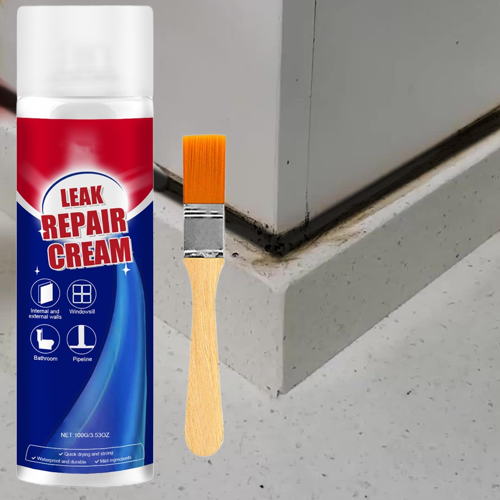 Waterproof Leak Repair Spray Coating with Instant Water-Sealing Protection for Cracks & Leaks