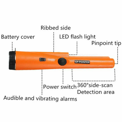 Waterproof Metal Detector Pinpointer -  Handheld Professional Locating Metal Finder
