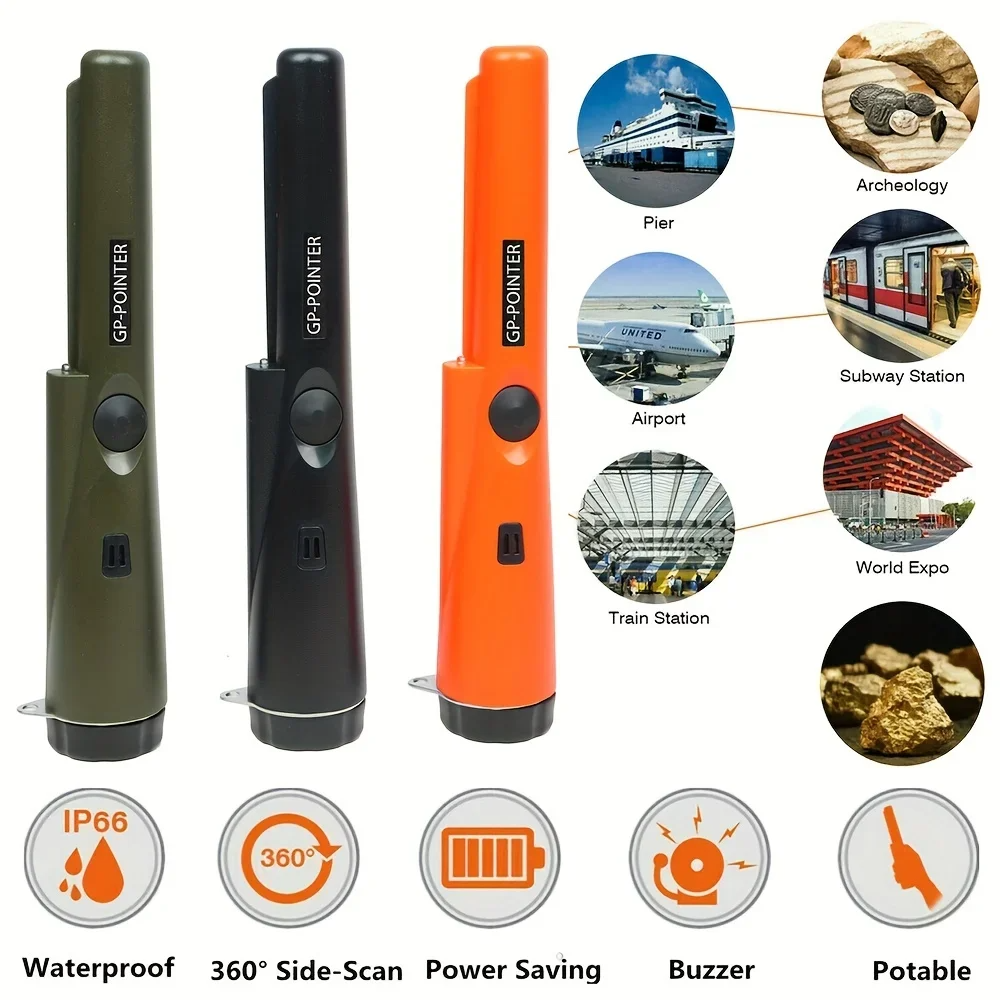 Waterproof Metal Detector Pinpointer -  Handheld Professional Locating Metal Finder