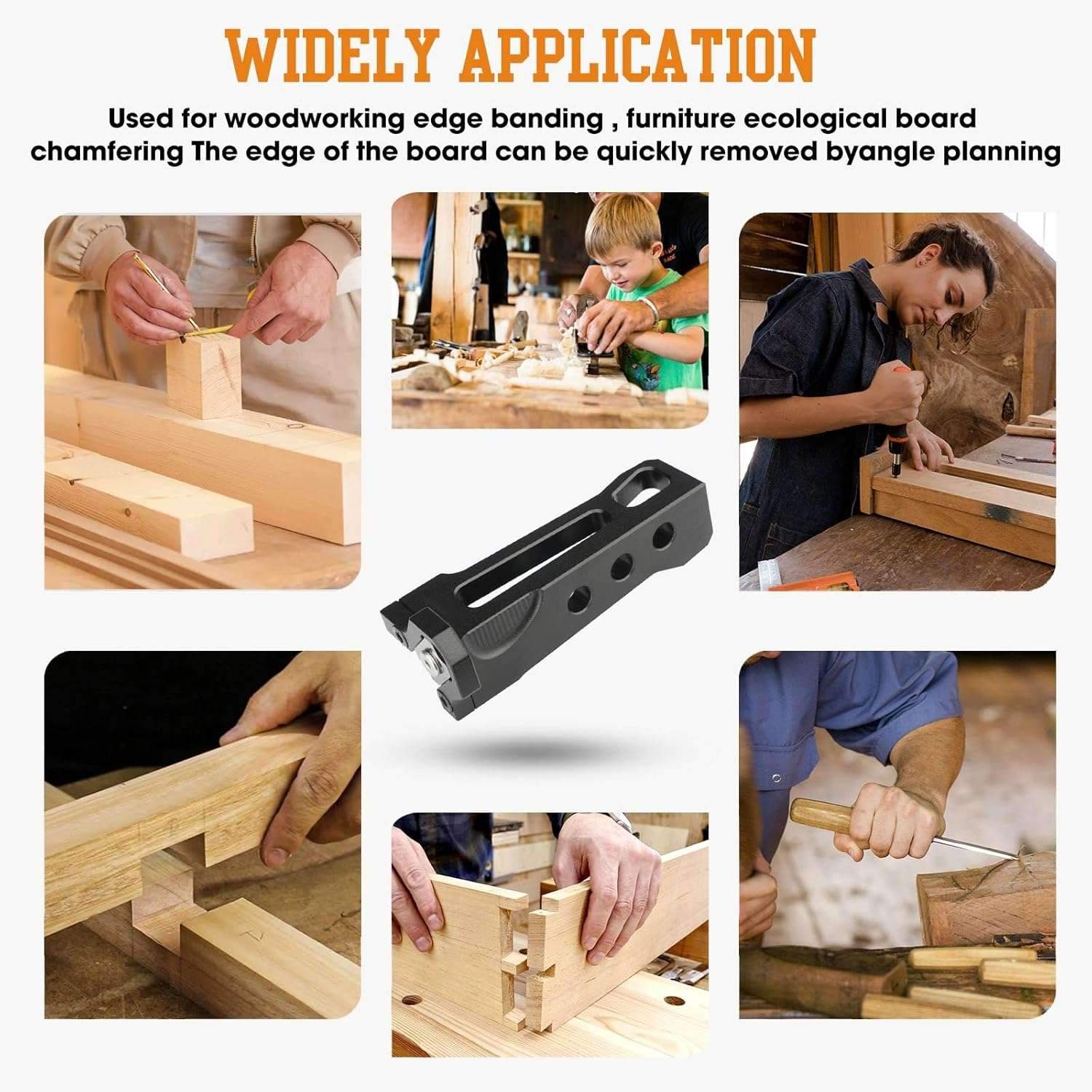 Woodworking Edge Banding Trimmer - Manual Planer Wood Chamfering Fillet Scraper Board Deburring Tool