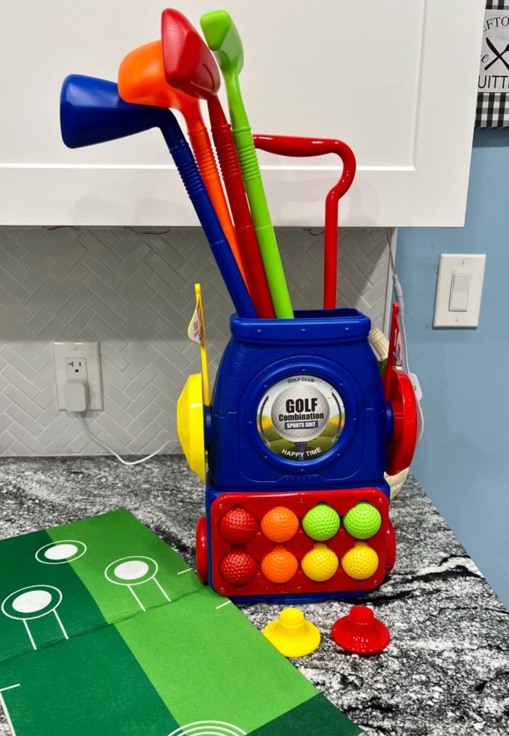 Young Golfers Fun Beginners Golf Club Play Set Kit for Kids – Golf Clubs, Cart, Holes and Play Balls Included