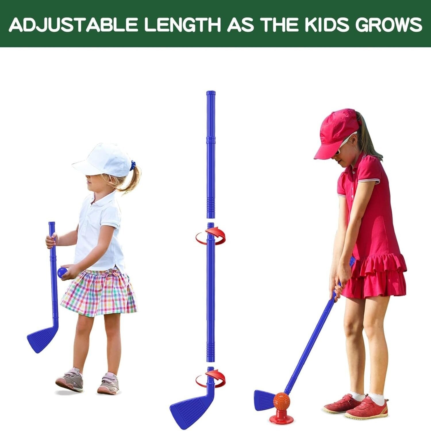Young Golfers Fun Beginners Golf Club Play Set Kit for Kids – Golf Clubs, Cart, Holes and Play Balls Included