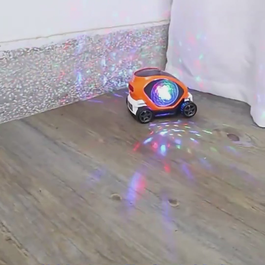 Colorful Electric Toy Car with 360° Spinning Wheels, Bright 4D Lights, Playful Music, Safe for Ages 4+