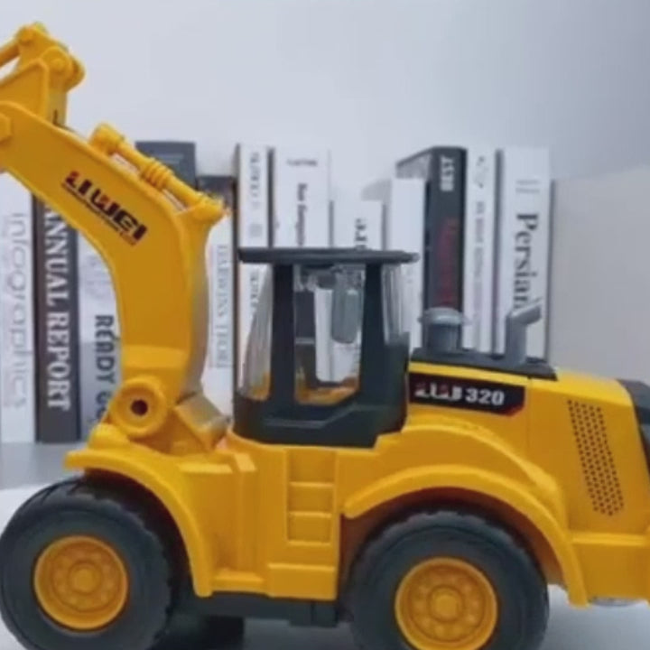 Musical Excavator with Lights & Motion, Automatic Driving, Bump and Go Function, Safe for Ages 2+